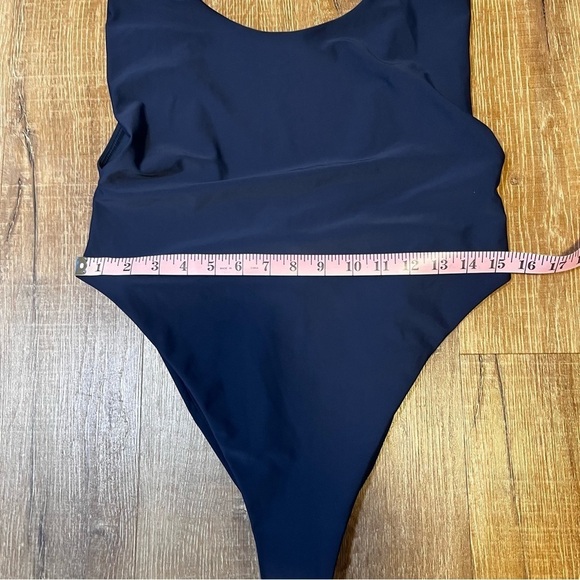 Aerie NWOT One Piece Scoop Back Navy Blue Swimsuit Size XL - Picture 10 of 11